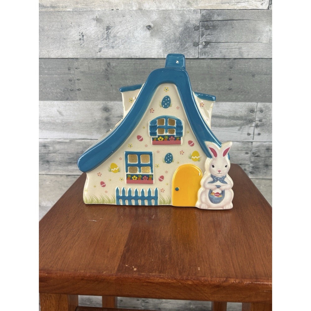 Temptations by Tara Limited Edition Lit Ceramic Bunny House Egg Hunt